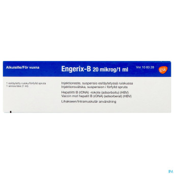Engerix b 20 ser im 1 ml
