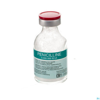 Penicilline 5000000ui pdr sol inj fl inj 100