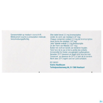 Parlodel comp   30 x  2,5 mg