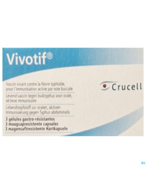 Vivotif vaccin caps. 3