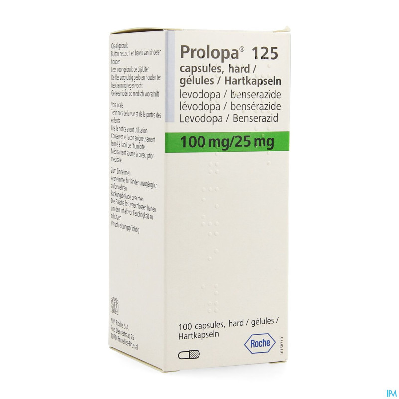 Prolopa 125 caps  100 x 100mg/25mg