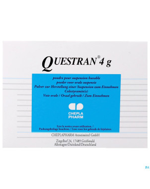 Questran pulv or sach 50 x 4 g