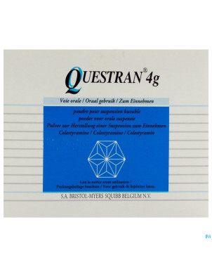 Questran pulv or sach 50 x 4 g