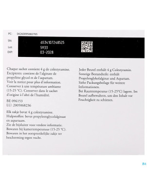 Questran pulv or sach 50 x 4 g