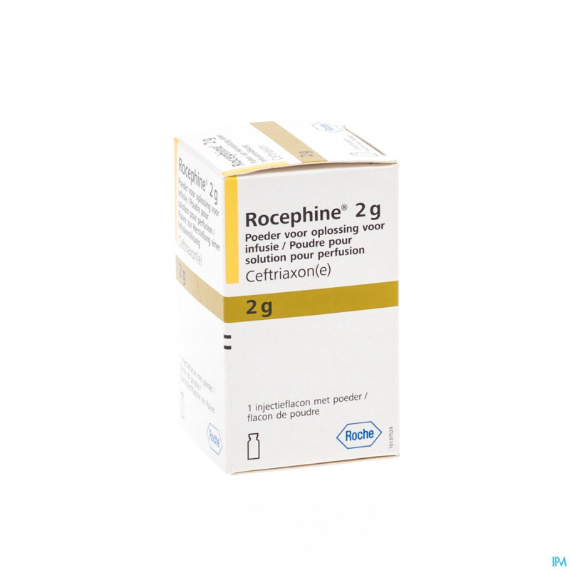 Rocephine amp pr perf 1 x 2 g