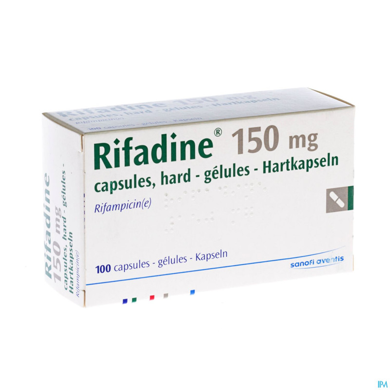 Rifadine caps  100 x 150 mg