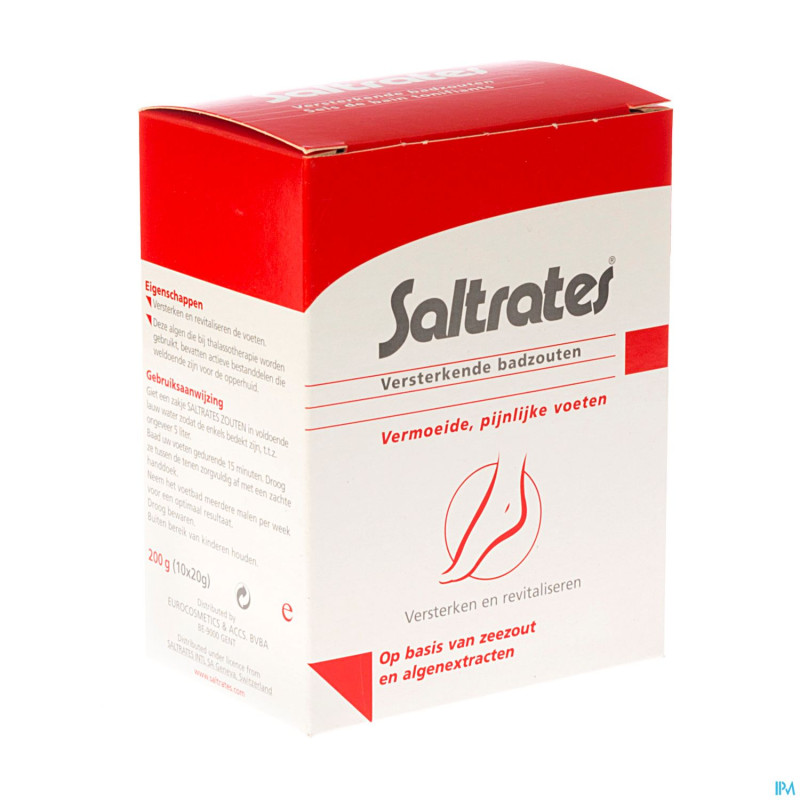 Saltrates sels algues pieds fatigues   sach 10x20g
