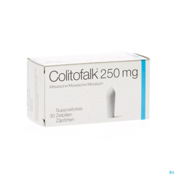 Colitofalk supp  30 x 250 mg