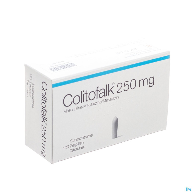 Colitofalk supp 120 x 250 mg