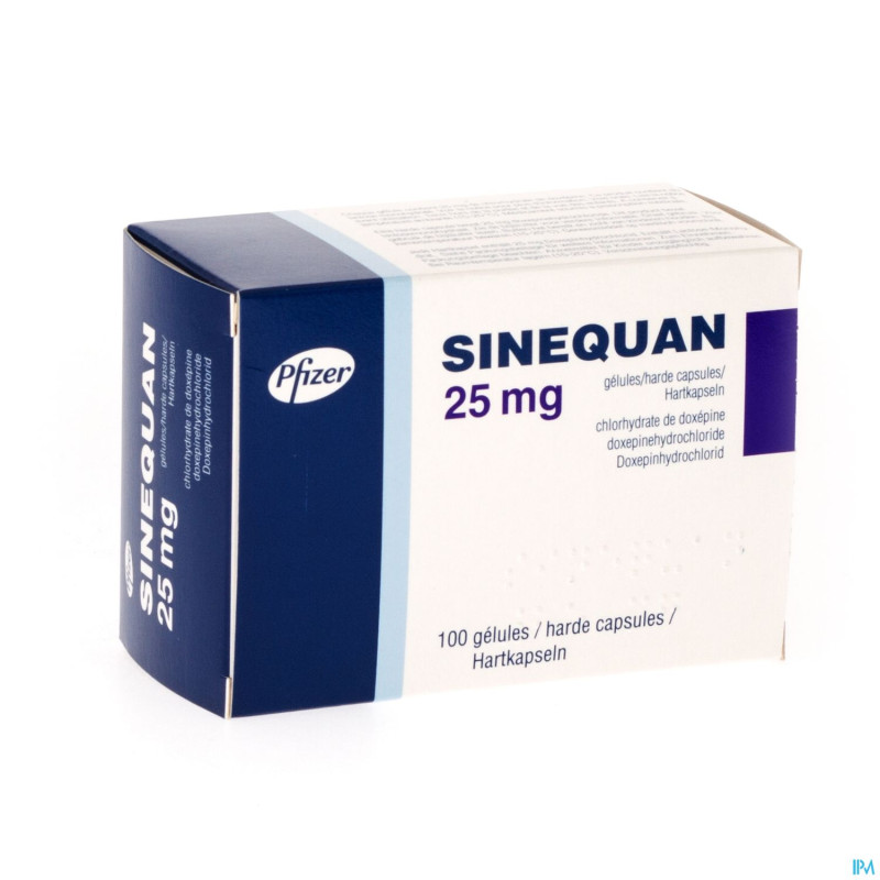 Sinequan caps 100x25mg