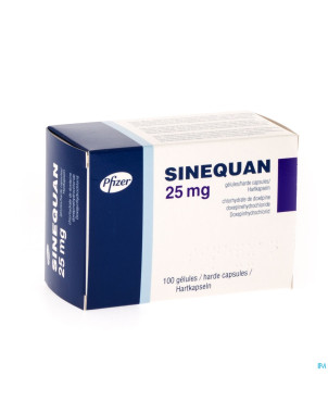 Sinequan caps 100x25mg