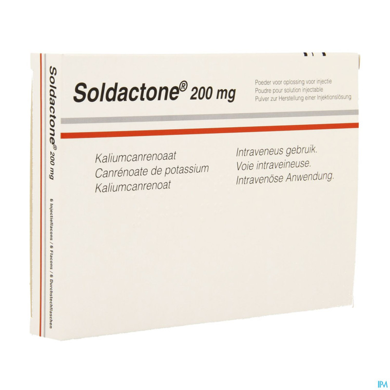 Soldactone amp inj 6 x 200 mg