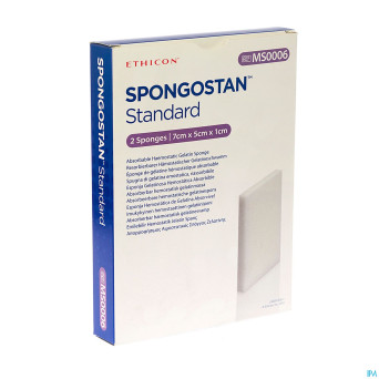 Spongostan standard    70x50x10mm  2 ms0006