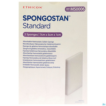 Spongostan standard    70x50x10mm  2 ms0006