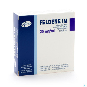 Feldene amp sol im 6 x 20 mg/1 ml