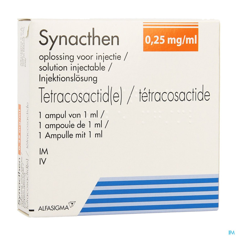 Synacthen amp 1 x 0,25mg/1 ml