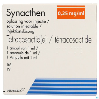 Synacthen amp 1 x 0,25mg/1 ml