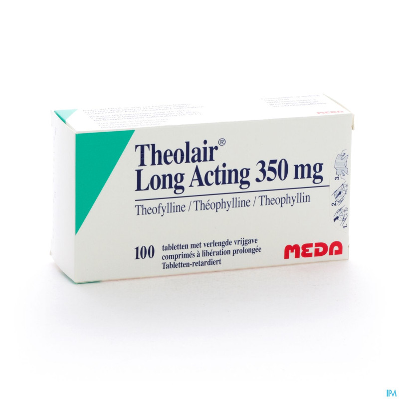 Theolair l a  350 comp 100 x 350 mg