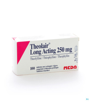Theolair l a  250 comp 100 x 250 mg