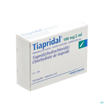 Tiapridal amp inj 12 x 100 mg/2 ml