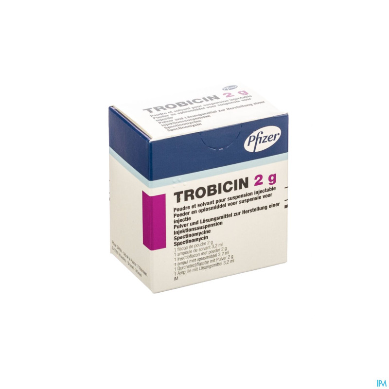 Trobicin vial 1 x 2 g + solv