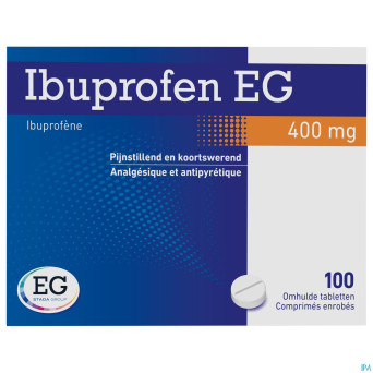 Ibuprofen eg 400 mg comp pell 100 x 400 mg