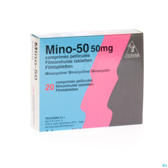 Mino-50 comp  20 x 50 mg