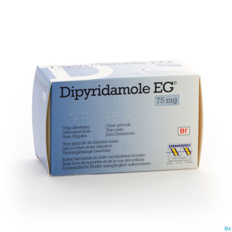 Dipyridamol eg drag  100 x 75 mg