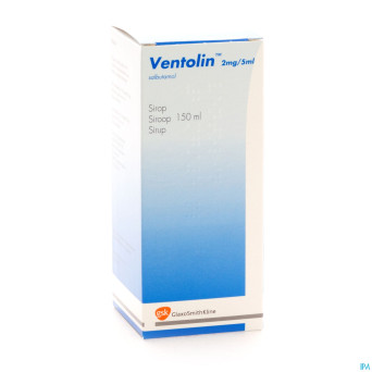 Ventolin sir 1 x 150 ml  2 mg/5 ml