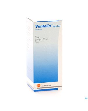Ventolin sir 1 x 150 ml  2 mg/5 ml