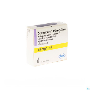 Dormicum amp 2 x 15 mg/ 3 ml