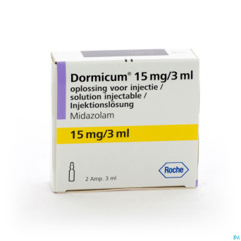 Dormicum amp 2 x 15 mg/ 3 ml