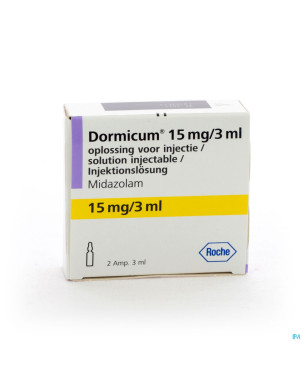 Dormicum amp 2 x 15 mg/ 3 ml