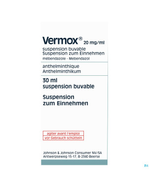 Vermox susp 30ml 2%