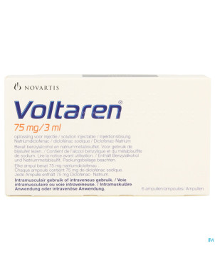 Voltaren amp  6 x 75 mg/3 ml