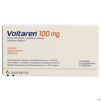Voltaren supp 12 x 100 mg
