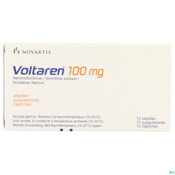 Voltaren supp 12 x 100 mg