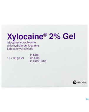 Xylocaine 2% gel tube 10 x 30ml
