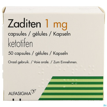Zaditen caps  50 x 1 mg