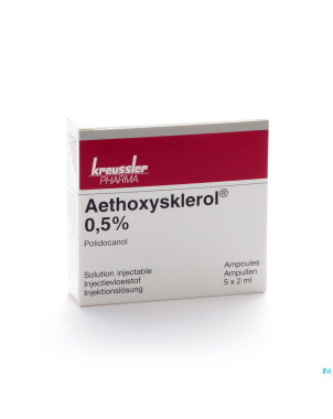 Aethoxysklerol amp. 5 x 2 ml 0,5 %