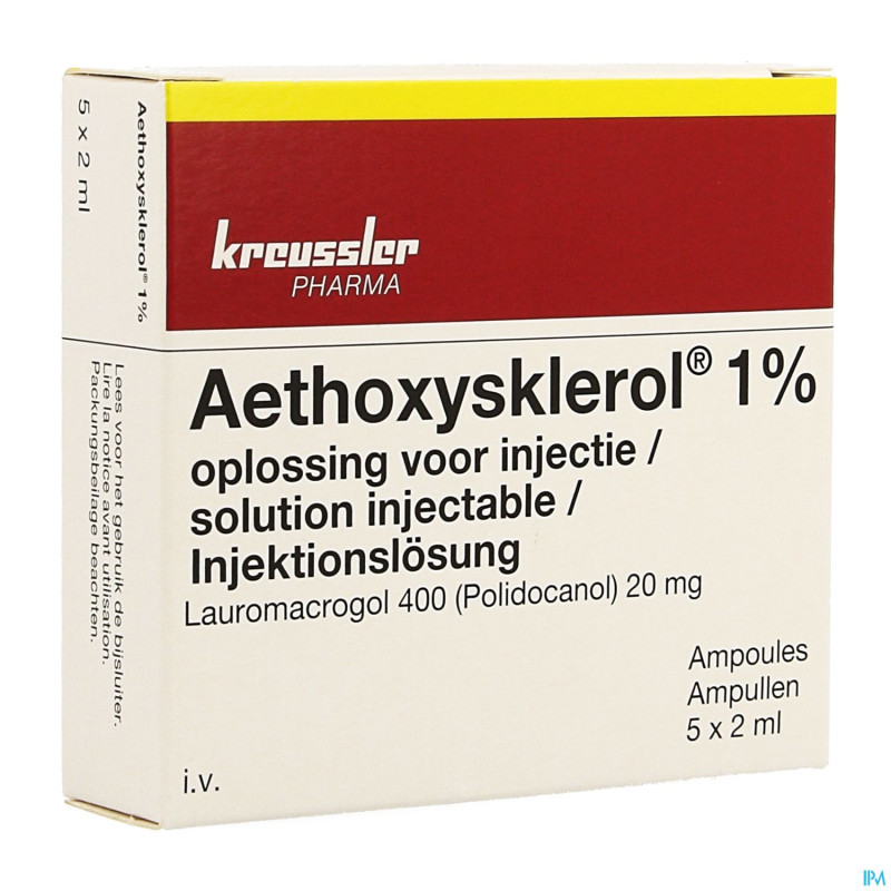 Aethoxysklerol amp. 5 x 2 ml 1 %