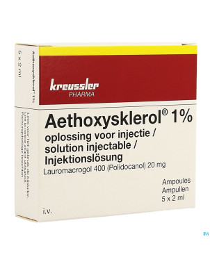 Aethoxysklerol amp. 5 x 2 ml 1 %