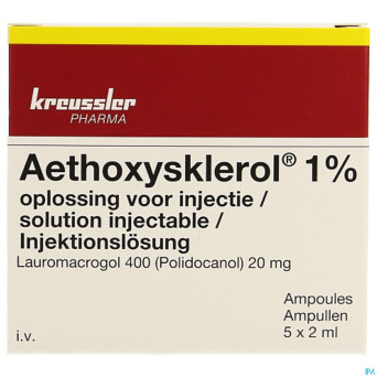 Aethoxysklerol amp. 5 x 2 ml 1 %