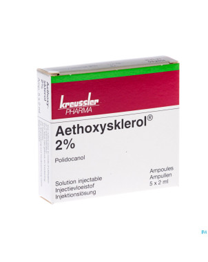 Aethoxysklerol amp. 5 x 2 ml 2 %