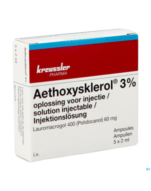 Aethoxysklerol amp. 5 x 2 ml 3 %