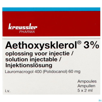 Aethoxysklerol amp. 5 x 2 ml 3 %