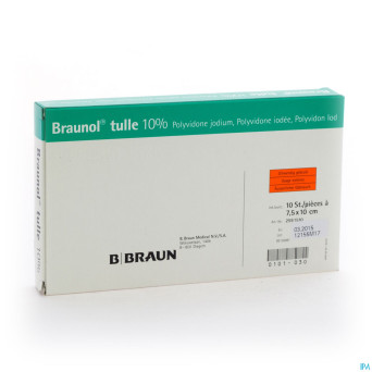 Braunol tulle 7,5 x 10 cm - 10