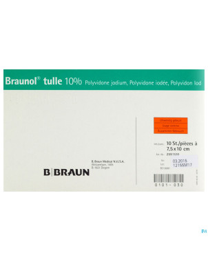 Braunol tulle 7,5 x 10 cm - 10