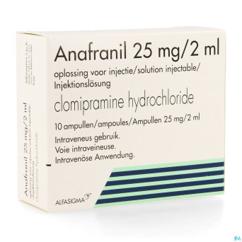Anafranil amp inj 10 x 25mg/2 ml