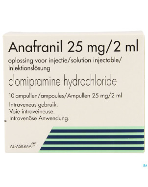 Anafranil amp inj 10 x 25mg/2 ml